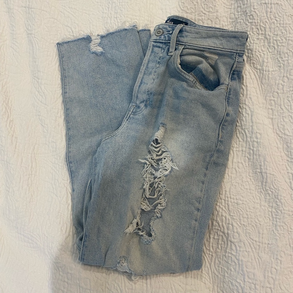 Hollister ultra high rise vintage straight jeans